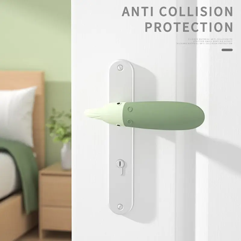 1PCS Silicone Door Handle Protector Cover Anti Collision Static Door