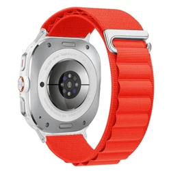 Alpine Loop Sport Nylon Strap Band - Premium Watch Bracelet Accessory for Galaxy Watch Ultra (8 Red)