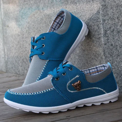 Men Casual Sneakers Flat Canvas Shoes for Men Spring Summer Comfortable Male Sneakers Soft Big Size Driving Footwear Peas Shoes 4