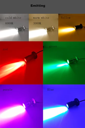 Led USB 스포트라이트 3W DC5V 주얼리 캐비닛 쇼케이스 카운터 램프, 표면 장착 천장 미니 스포트 라이트 스위치 인터페이스 스티커 3