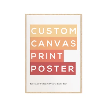 Immagini personalizzate con la mia foto Stampa su tela personalizzata Poster da parete personalizzato Soggiorno Pittura decorativa Camera da letto
