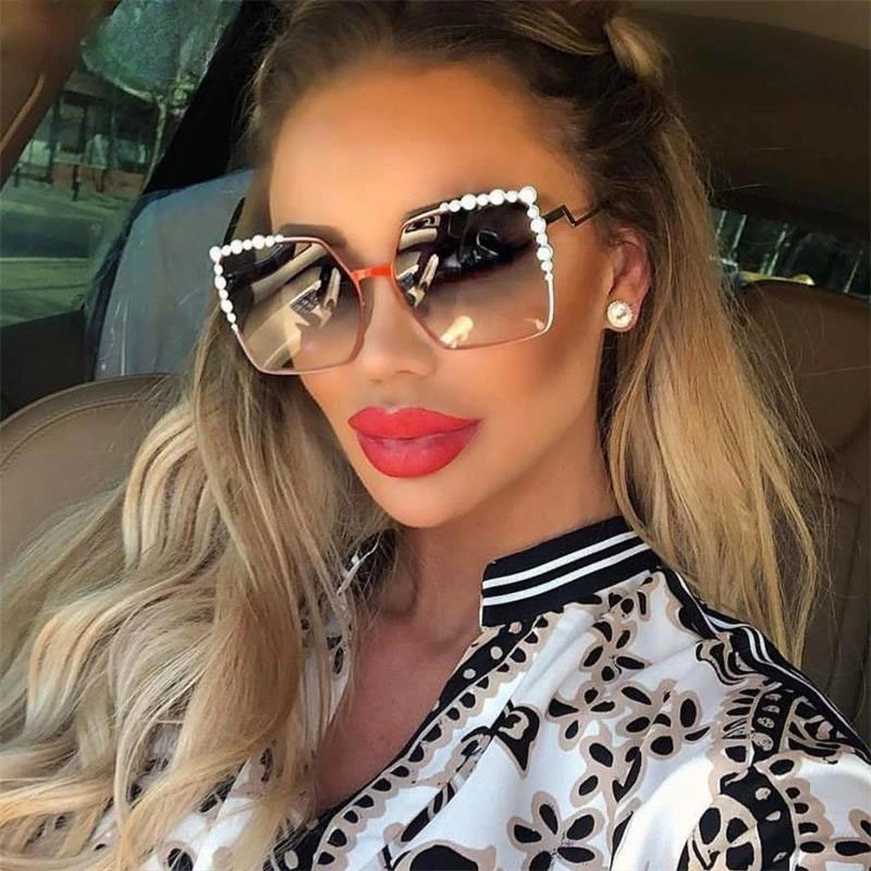 Women Luxury Oversized Square Sunglasses 2022 Fashion Outdoor