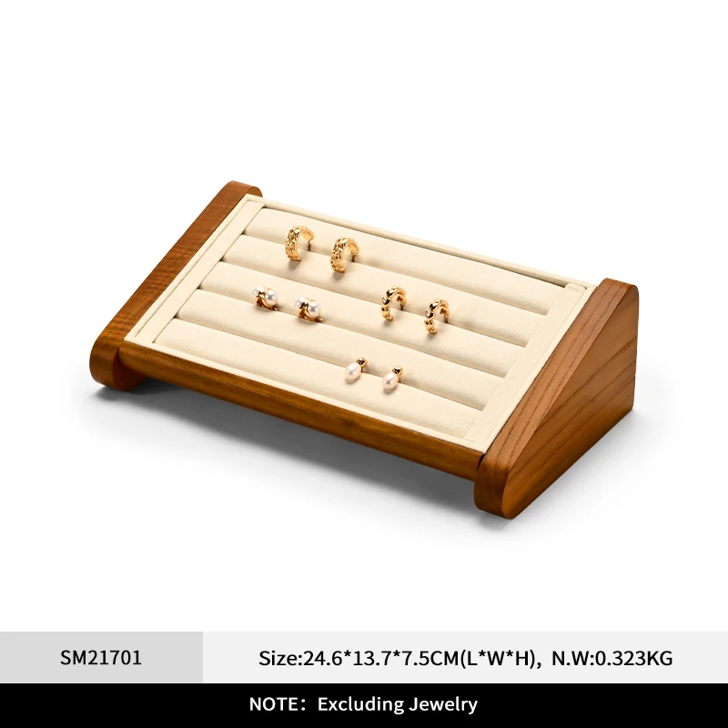 Elegant Wooden Ring Display & Organizer