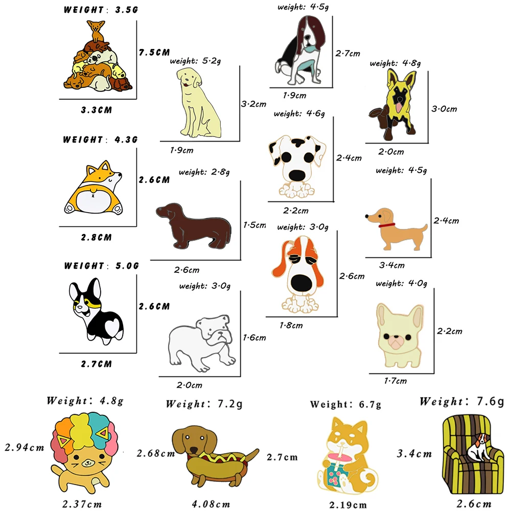 Enamel Pins Animal Brooch Cartoon Brooch Pin Brooches Enamel Brooches For Friends