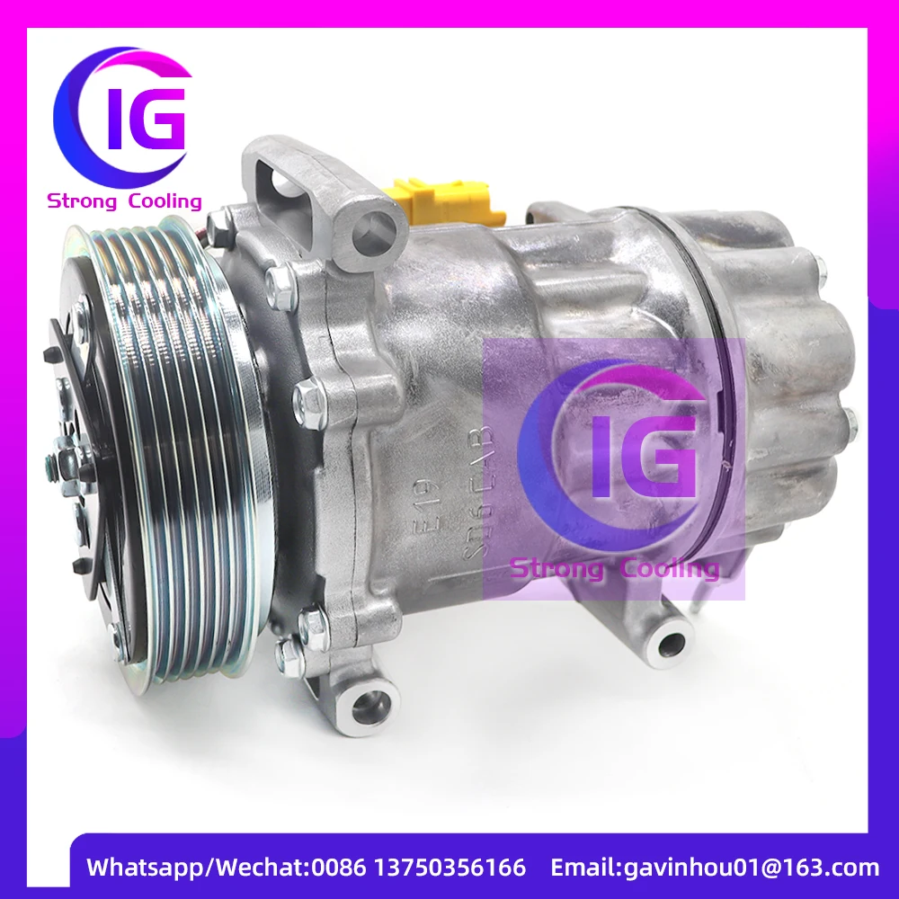 Compressore Ac Per Auto Per Vw Polo Derby Vento-Ind Skoda Fabia Rapid 14339N Muslimaur 6 Rf820803 6R0820803A 6 R08208