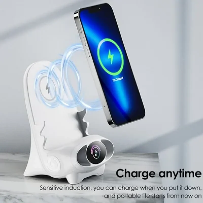 Phone Charger Stand Mini Chair Wireless Fast Charger Multifunctional Phone Holder Desk Horizontal Charg Bracket Creative Mobile Phone Stand
