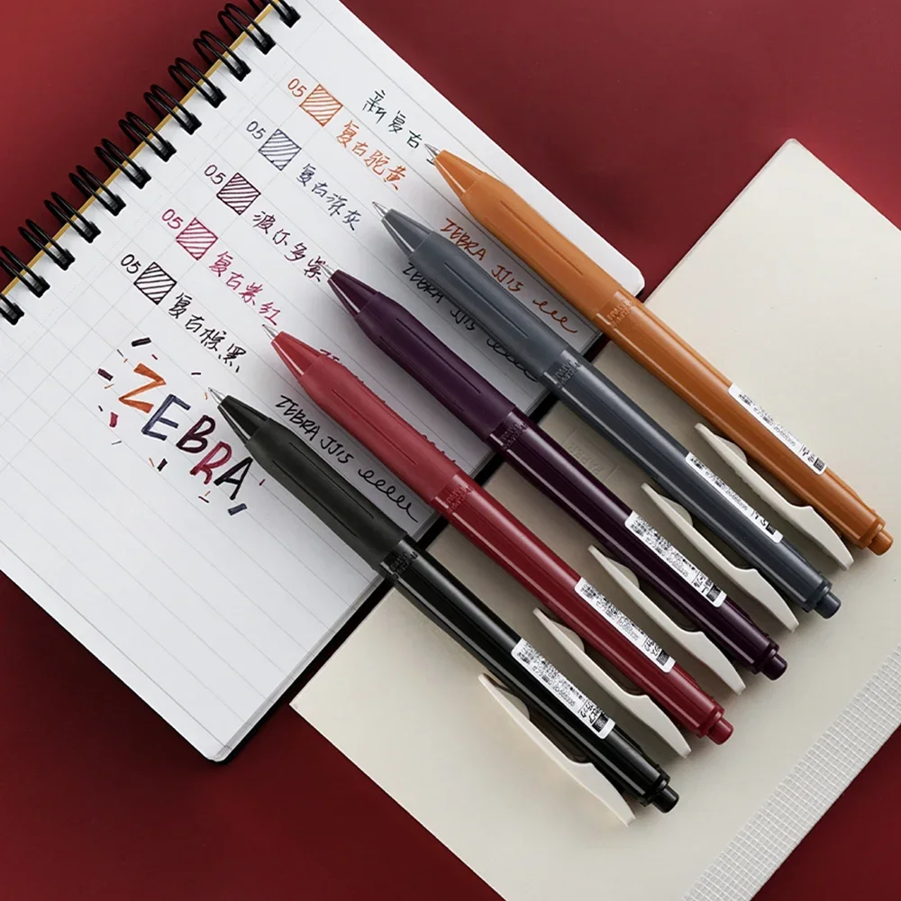 5/10pcs Japan ZEBRA Vintage Series Gel Pen JJ15 SARASA Quick Dry Smooth Suitable for Students Writing Drawing Office Stationery 3