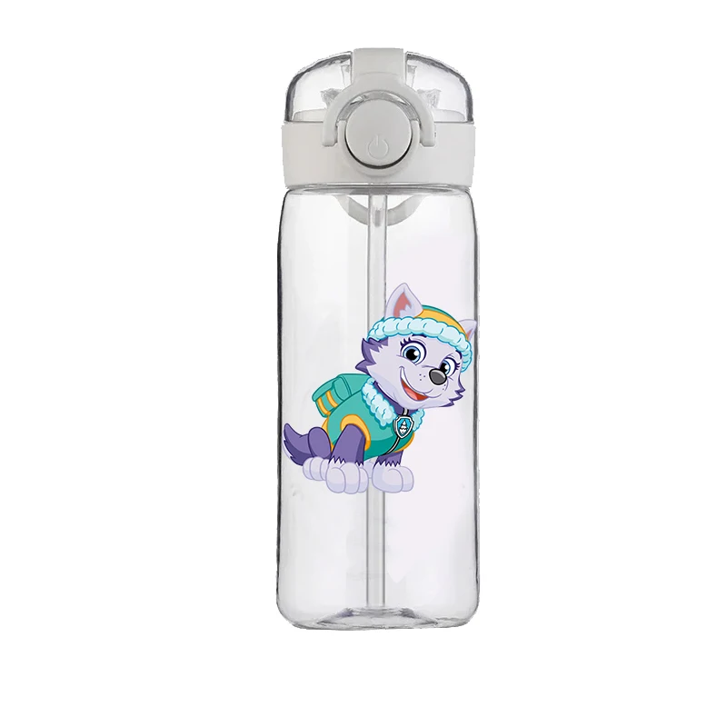 PAW Patrol Chase Marshall Rocky Zuma Rubble Skye Straw Cup Children's Water Cup Food Grade Cartoon Plastic Kettle Anti-Drop Cup 6