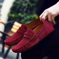 Brand Spring Summer Hot Sell Moccasins Men Loafers High Quality Genuine Leather Shoes Men Flats Lightweight Driving Shoes