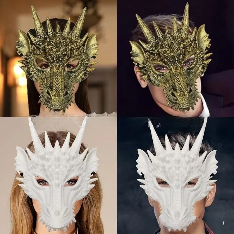 Horror Legend Organism Plastic Mask Cosplay Animal Dragon Full Face Fashion Headgear Halloween Masquerade Party Costume Prop