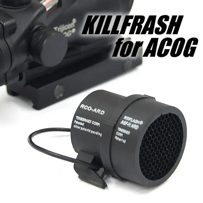 Description Picture 2 of itemACOG Scope Killflash Cover Cap Metal Mesh Lens Protector Hunting Optics Accessories Gun Rifle Red Dot Sight Kill Flash