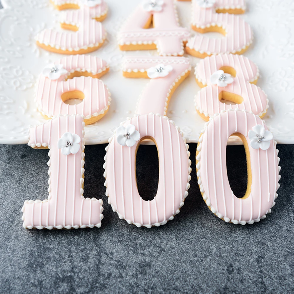 Large Numbers Cookie Mold Cartoon Birthday Cake Cutting Mold DIY Baking Tool cookie cutter baking mold cookie mould cookie printing mold baking decorating tools