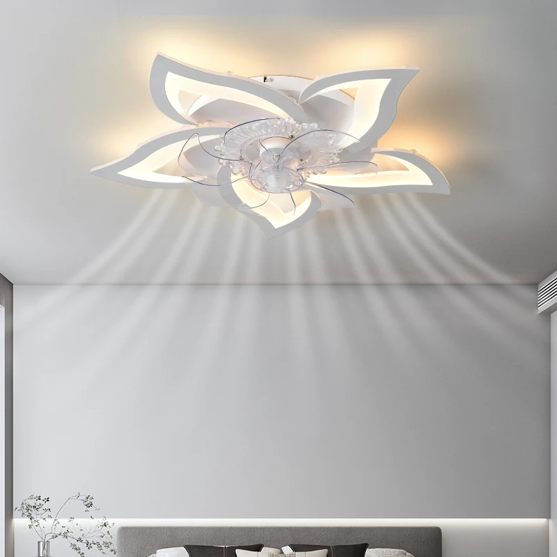 

Modern LED Ceiling Fan With Light for Bedroom Living room Acrylic Home Decor LED Fan Lamp Modern Ceiling lights with Fans
