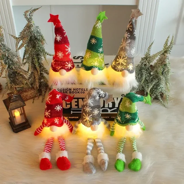 LED Christmas Faceless Gnome 3