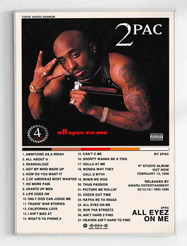 2Pac 音楽アルバムカバー美的写真ポップヒップホップラッパー