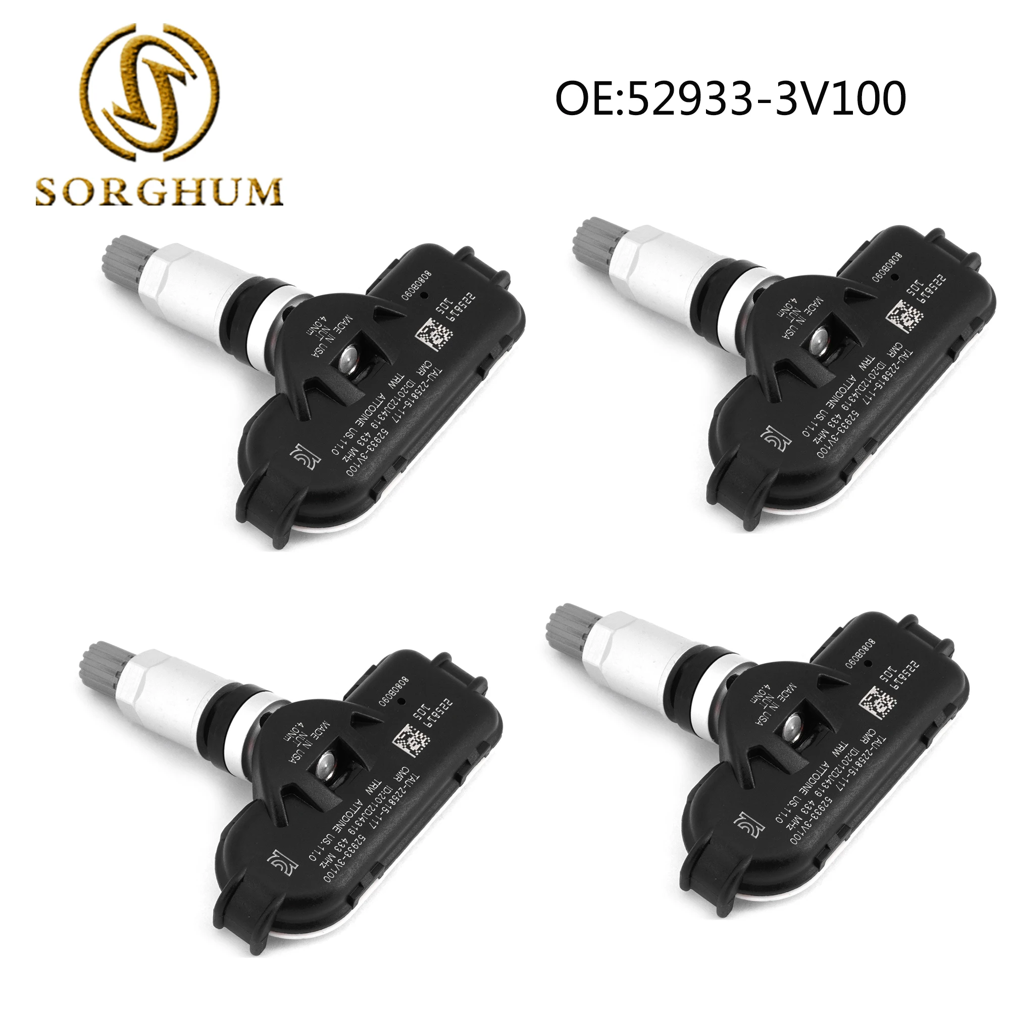 Автомобильный датчик давления в шинах Sorghum TPMS 52933-3V100 529333V100 для Hyundai greathg i40 VF 2011 2012 2013 2014