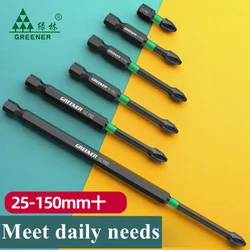 2023 New Magnetic 25 50 60 70 90 150MM Drill Bit  screwdriver head cross high hardness electric hand drill electric screw set