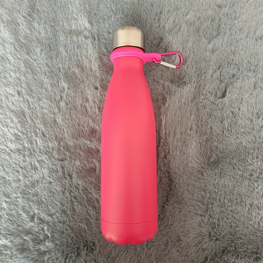500ml Water Bottle Insulated Cold Cup Leak-proof Portable Sport Drink Bottle for Water Stainless Steel Thermos Flask Gift