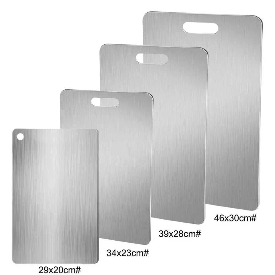 Double Sided Stainless Steel Cutting Board for Kitchen
