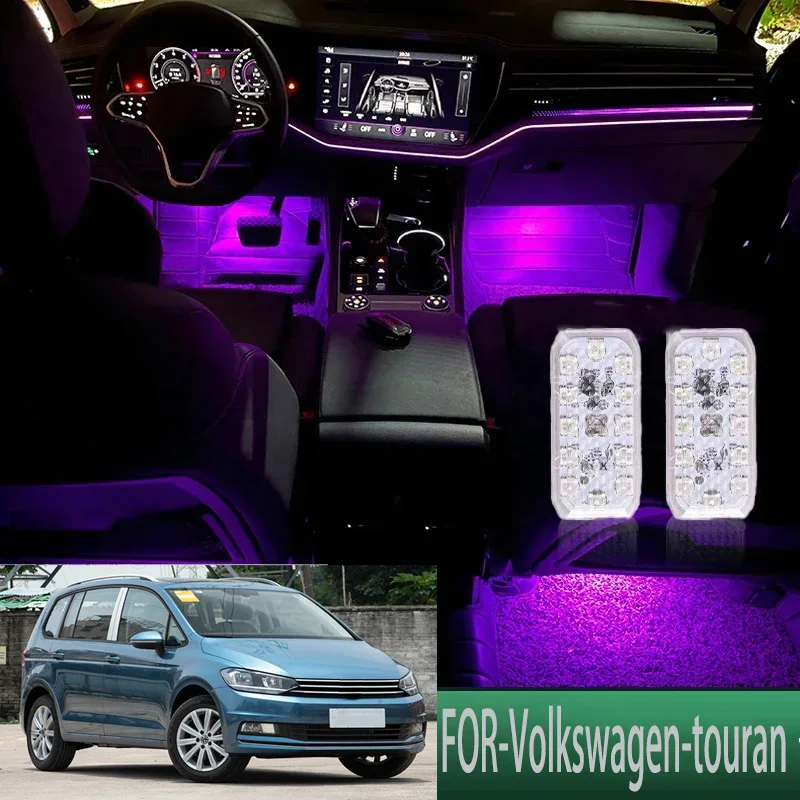 

FOR Volkswagen-touran LED Car Interior Ambient Foot Light Atmosphere Decorative Lamps Party decoration lights Neon strips