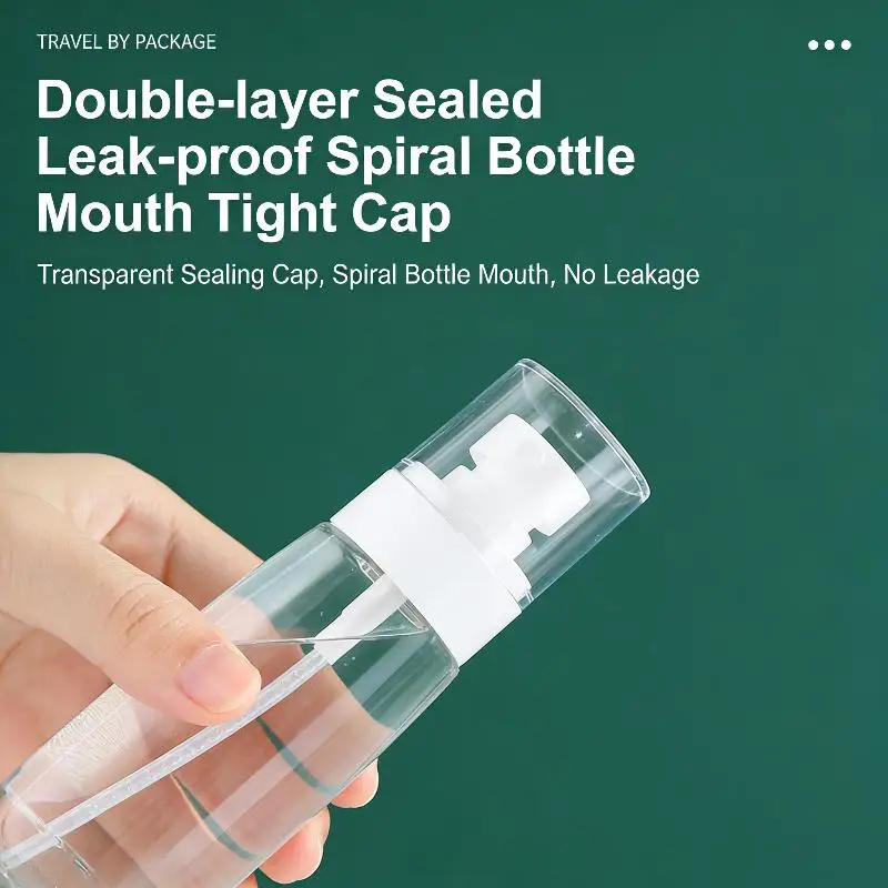 3-teilige kleine Sprühflasche für unterwegs, feiner Nebel, leere Mini-Sprühflasche, auslaufsicher, nachfüllbar, für Toner, Gesichts- und Haarspray – Detail 2