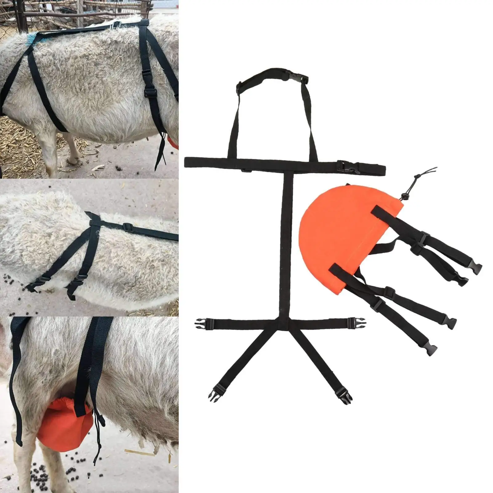 Goat Braudder Bag Goat Bra Correct Saggy Udders Chest Strap Sheep Goats Protector Farm Prevent Sagging Harness Breast Support