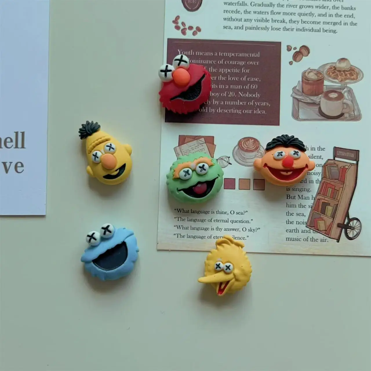 Refrigerator Decor Cartoon Resin Photo Message Post Home Decor