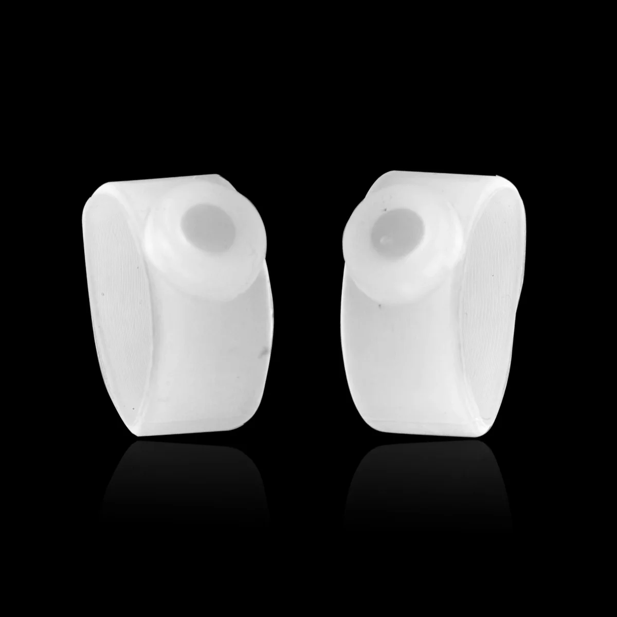 

Healthy Silicone Magnetic Toe Rings - One Pair (Translucent White)