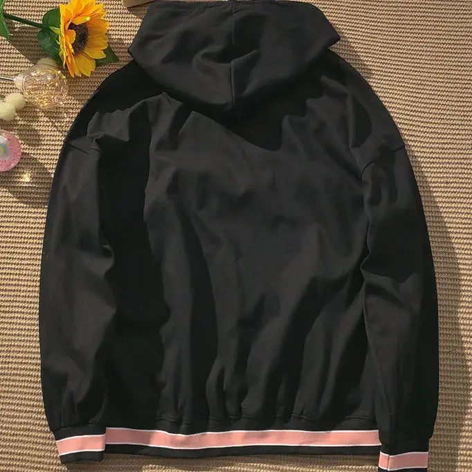 Chic Letter Printed Hoodies Men And Women National Long Sleeve Pullovers Sweatshirt New Loose Couple Jacket 2023 New