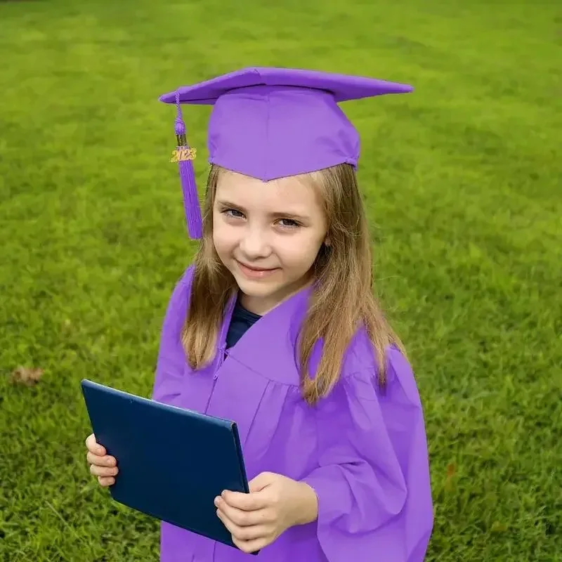 Preschool Graduation Cap Gown Robes Gown Cap Tassel Set Comfortable Unisex Congrats Grad Outfit For Kindergarten