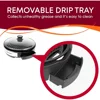 Smokeless Indoor Electric BBQ Grill with Glass Lid, Dishwasher Safe, Nonstick, Adjustable Temperature, Fast Heat Up, Stainless 5