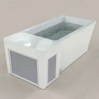 Acrylic cold plunge All In One Cold Plunge Tub High Quality Hot And Cold Tub Recovery Pod Modern Ice Bath With Chiller 1