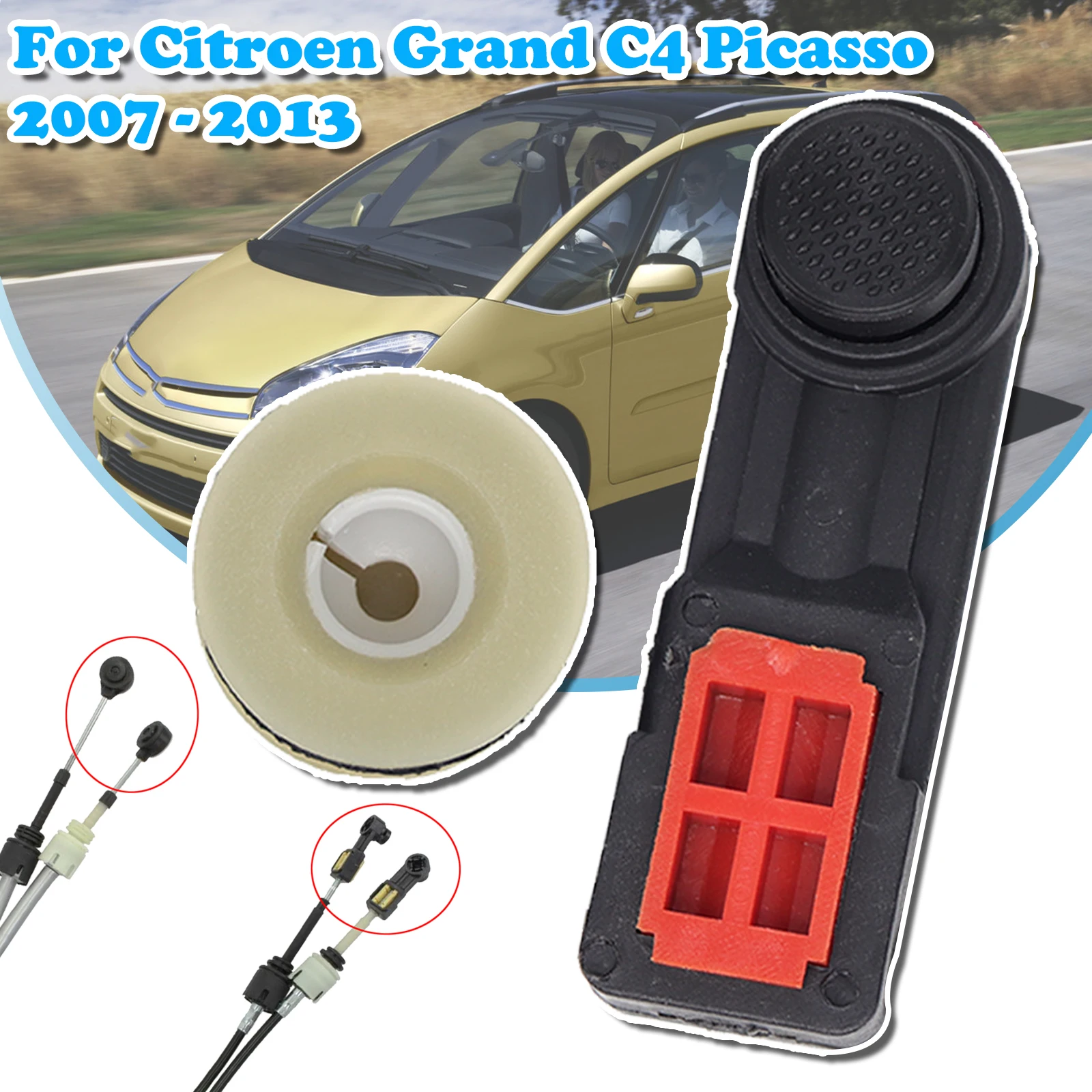 Manual Gear Shift Cable Collet Bushing End Pivot Shifter Fix Lever Linkage Kit For Citroen Grand C4 Picasso 2007 2008 2009- 2013