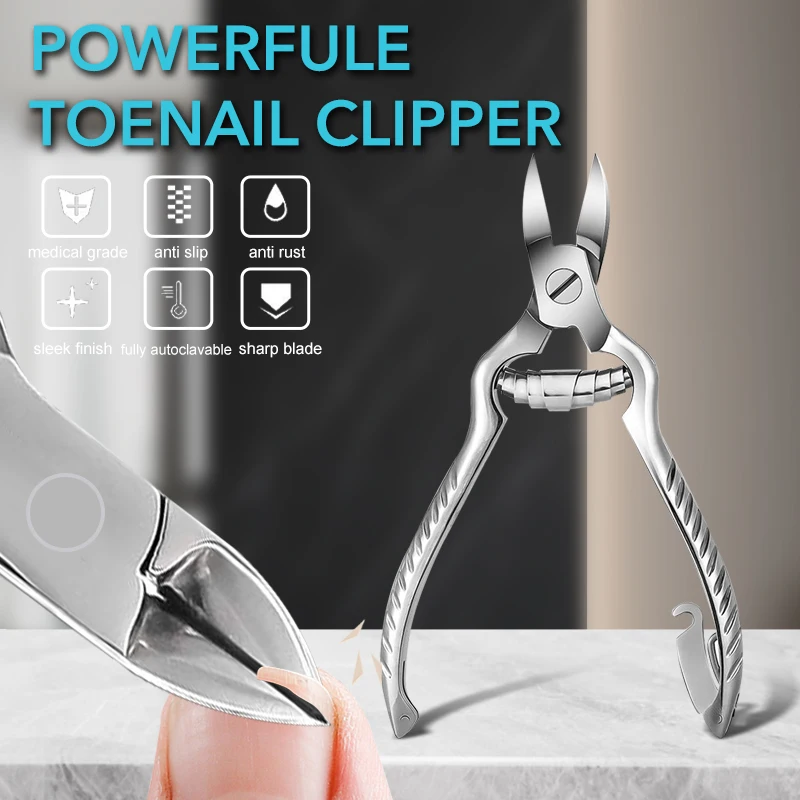 1Pcs Thick Toenail Trimmer Clipper Stainless Steel Professional Paronychia Ingrown Nail Cutter Manicure Foot Care Pedicure Tool
