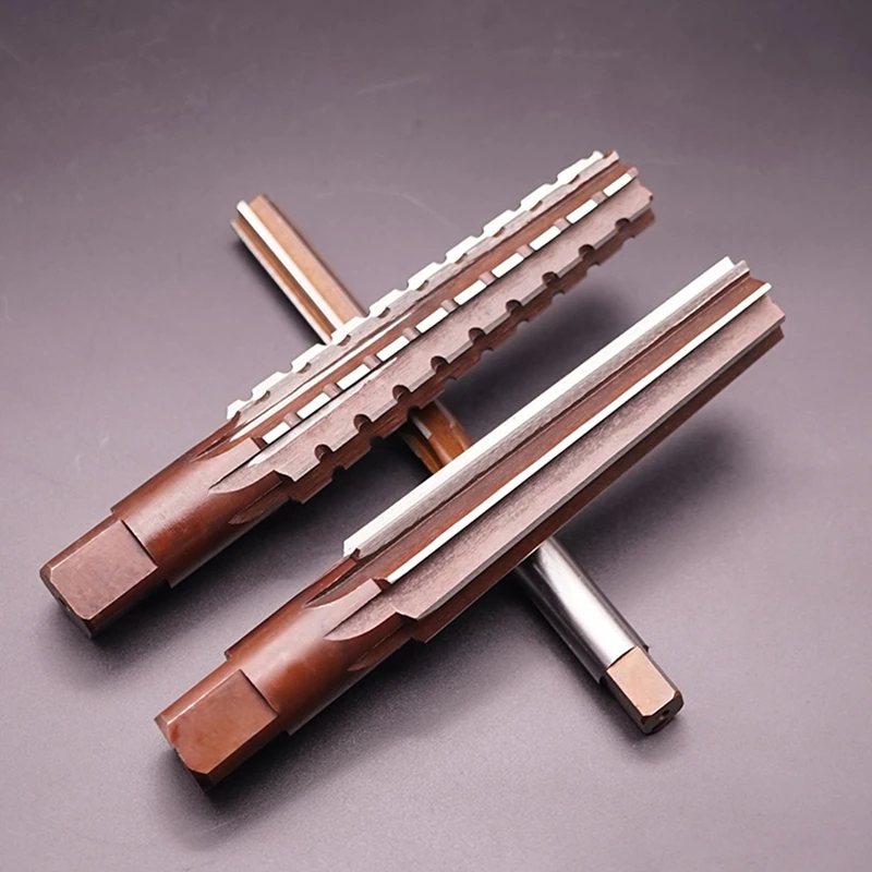 Hand Reamer 2PCS/Set MT0-MT5 Steel Morse Taper Reamer for Milling Finishing