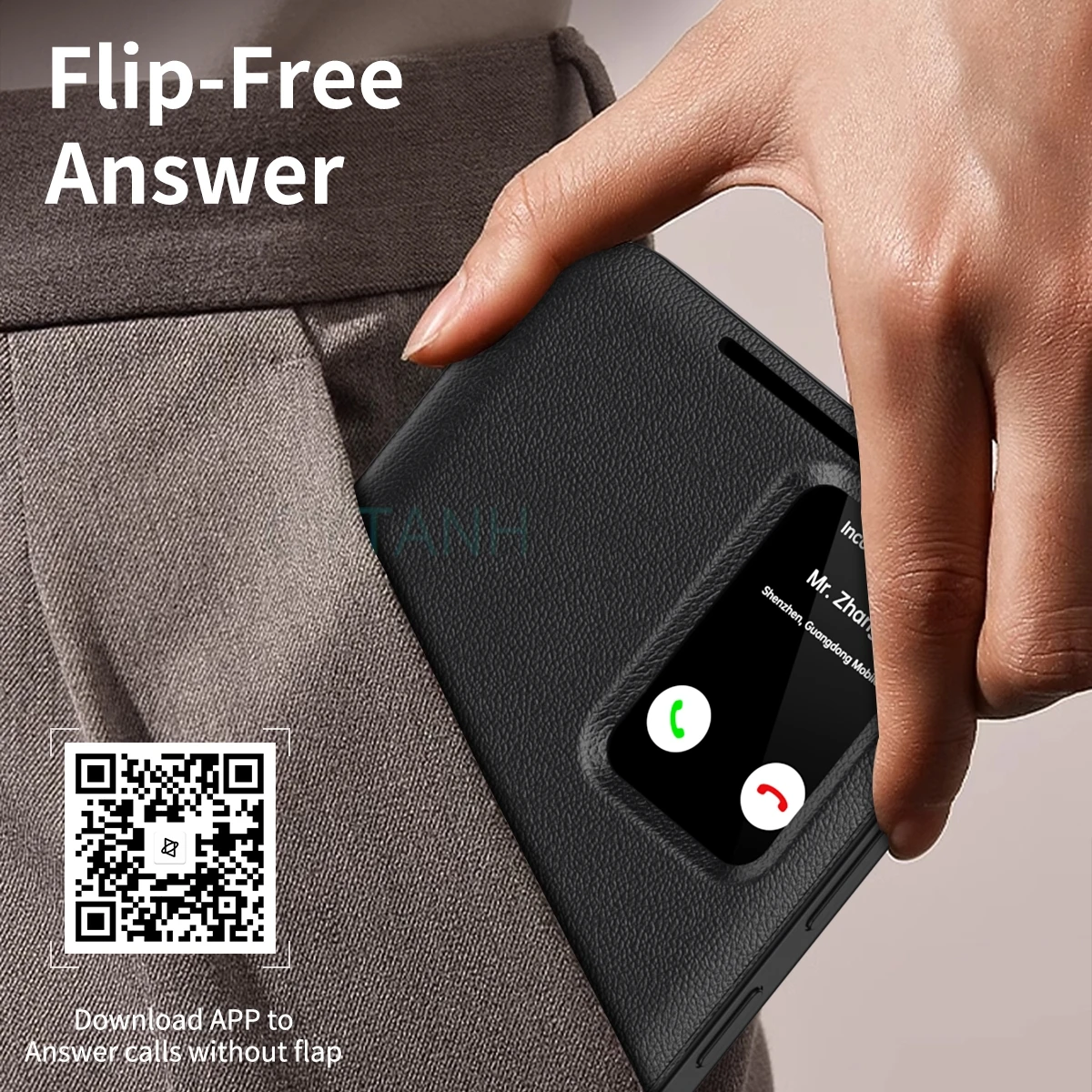 Premium Mirror View Wallet Flip Case for Samsung Galaxy S24 Ultra 5G