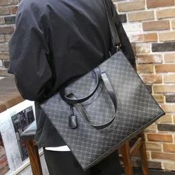 Vintage Floral Plaid Men's Crossbody Bags Handbag Daily Casual Men Shoulder Messenger Bag Briefcase High Capacity Male Totes Bag