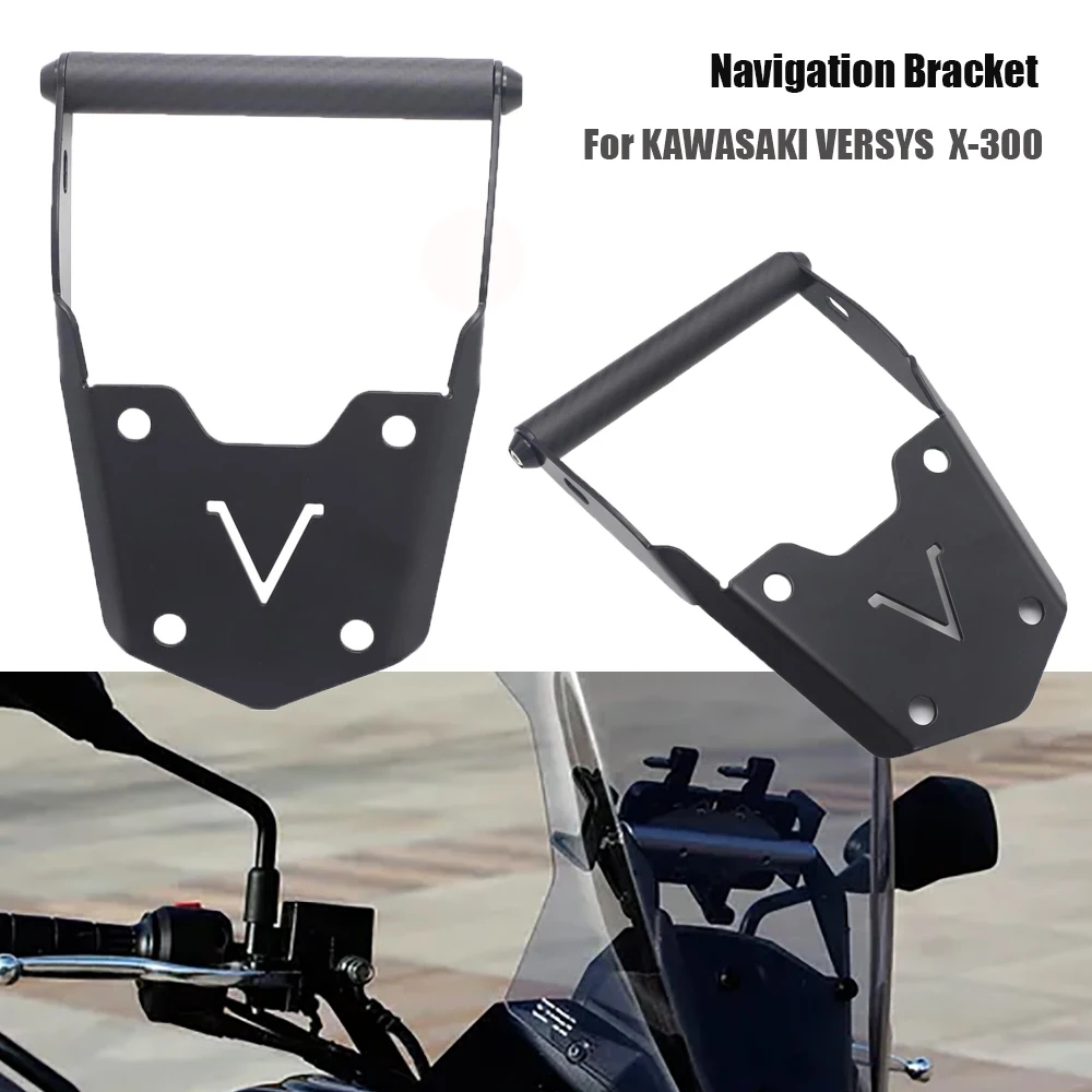 

Navigation Bracket Mount Smartphone GPS Holder For KAWASAKI VERSYS X300 X-300
