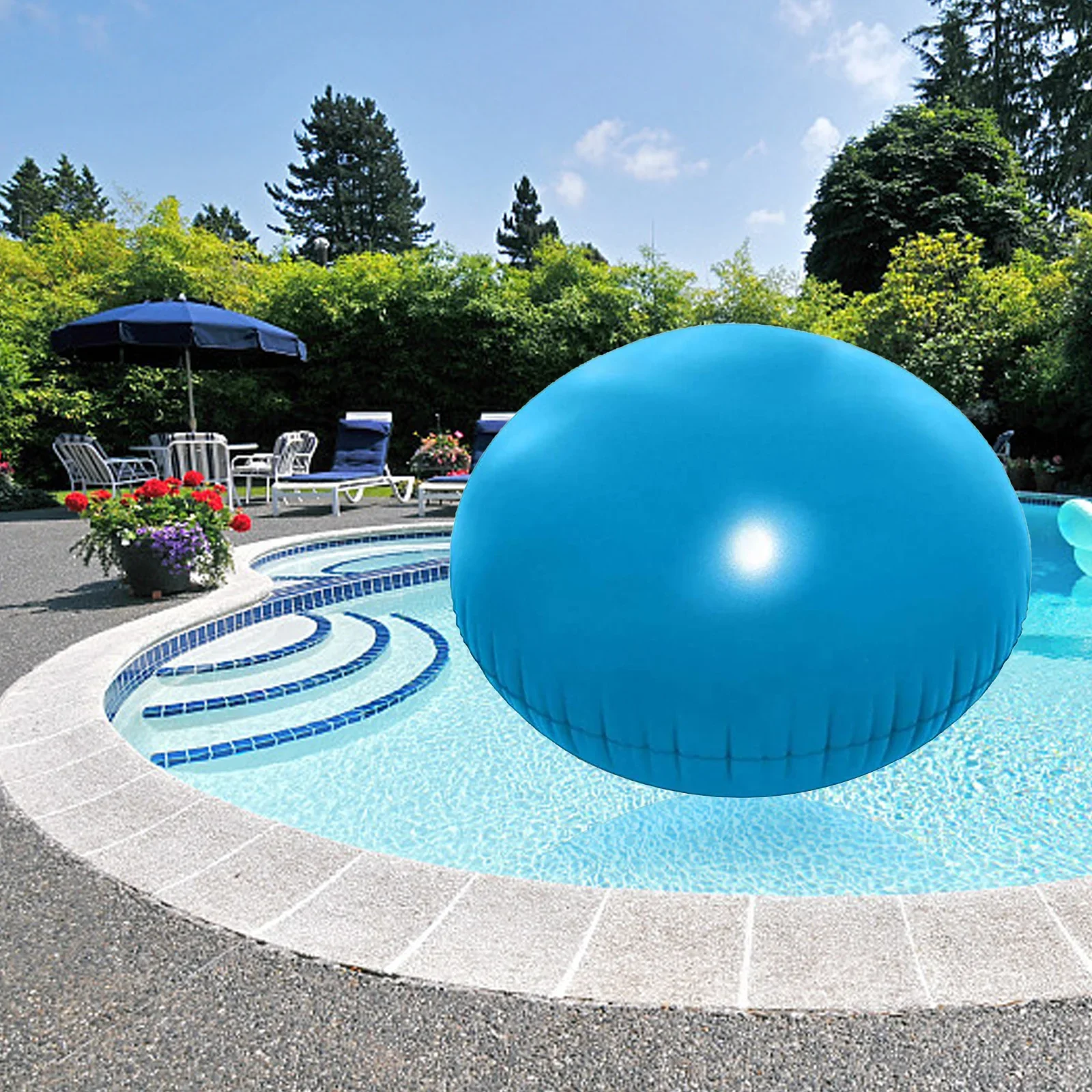 Durable Air Pool Pillow PVC Pool Cover Air Pillow Durable Winterizing Cover Cold Resistant for Above Ground Pools Swimming Pool Cover