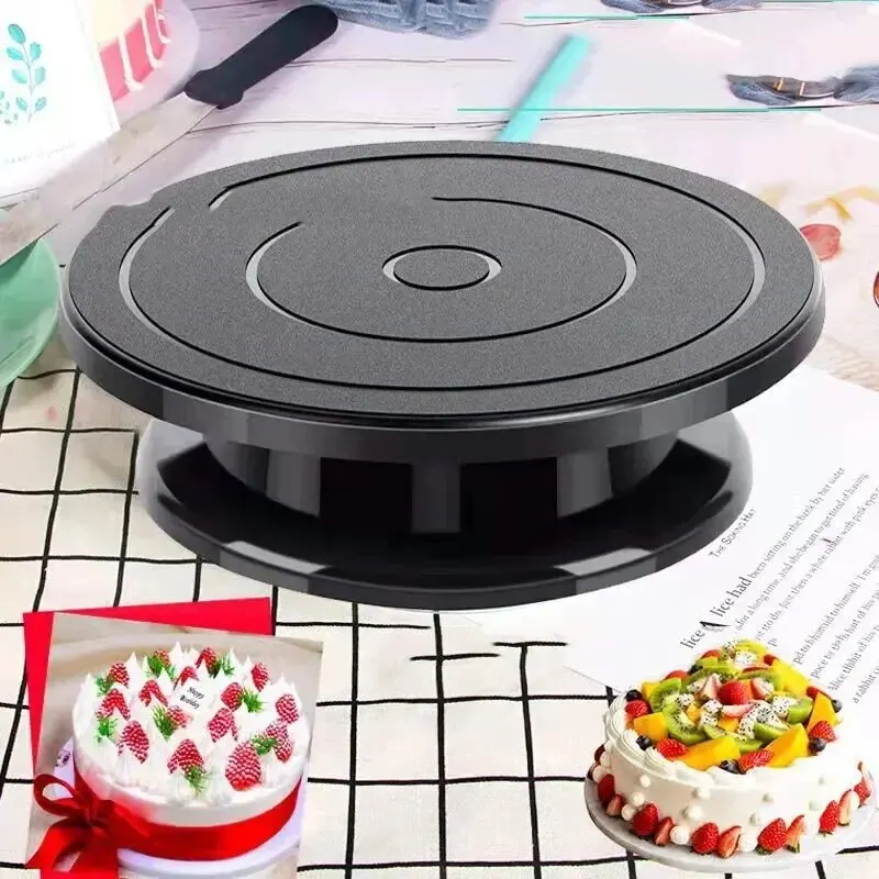 Plastic Revolving Cake Stand 11Inch