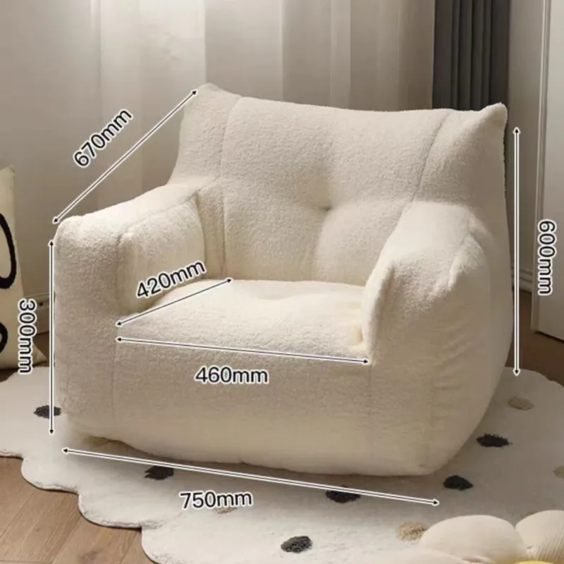 K-star Dopamine Color Solid Color Simple Earless Adult And Children's Sofa children sofa single sofa chair Reading Corner Lazy Sofa Chair Mini Dropshipping