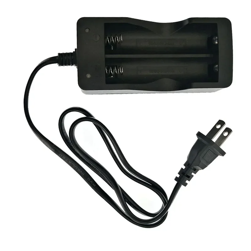 Dual Slot Smart Fast-Charging Safety Charger with US/EU Plug for Rechargeable Li-ion Batteries