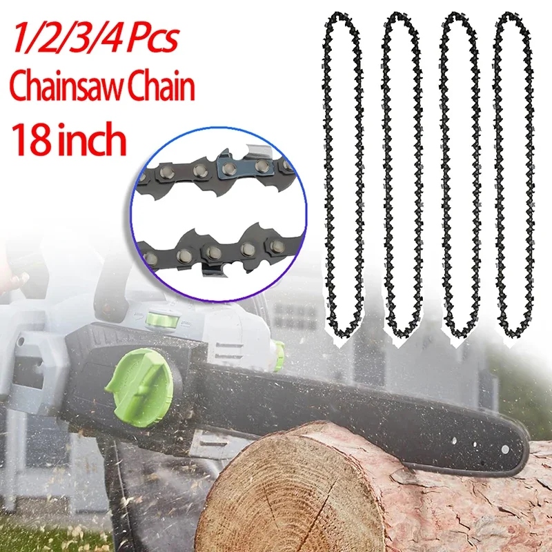 1/2/3/4Pcs 18 Inch 72 Drive Link 36 Cutter 0.325" Pitch .058" Gauge Chainsaw Saw Chain for Pruning Garden Woodworking Tool