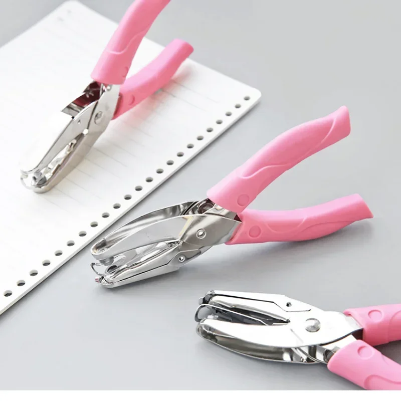 Cute Single Hole Puncher Scrapbooking Paper Punches Kawaii Star Heart Circle Hole Punch DIY Craft Shape Cutter Perforator - 2