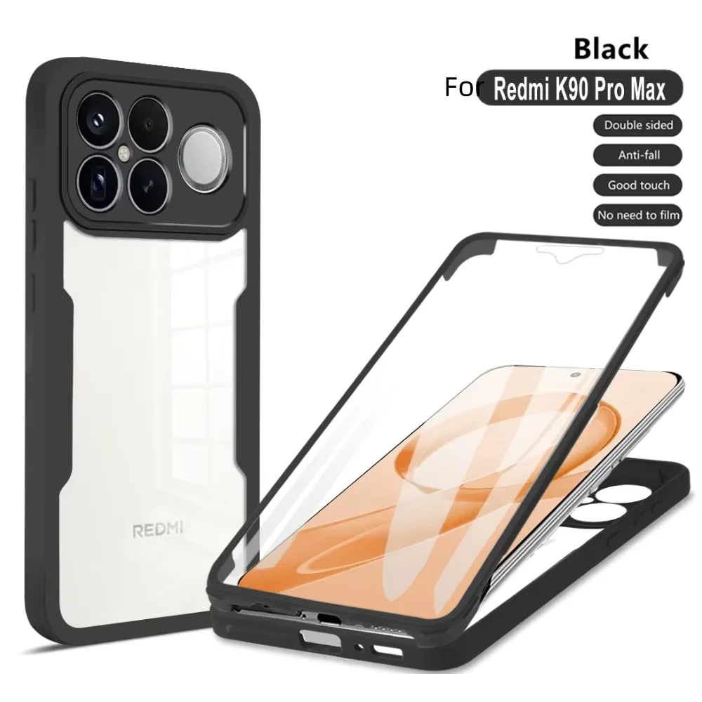 360° Full Body Protection Clear Silicone Shockproof Case with Screen Protector