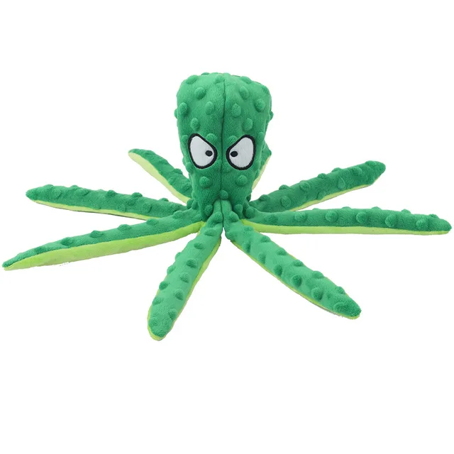 Scb9bcc693fd347239ae65a6da1c13b05N.jpg Pet Plush Toy Octopus Dog Interactive Toy Indestructible Bite Resistant Sound Puppy squeaky Octopu Dogs Rattle For Toys Supplies