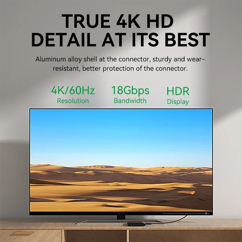 Premium 4K HDMI Cable - Ultra HD Video & Audio Transmission, Available in Multiple Lengths