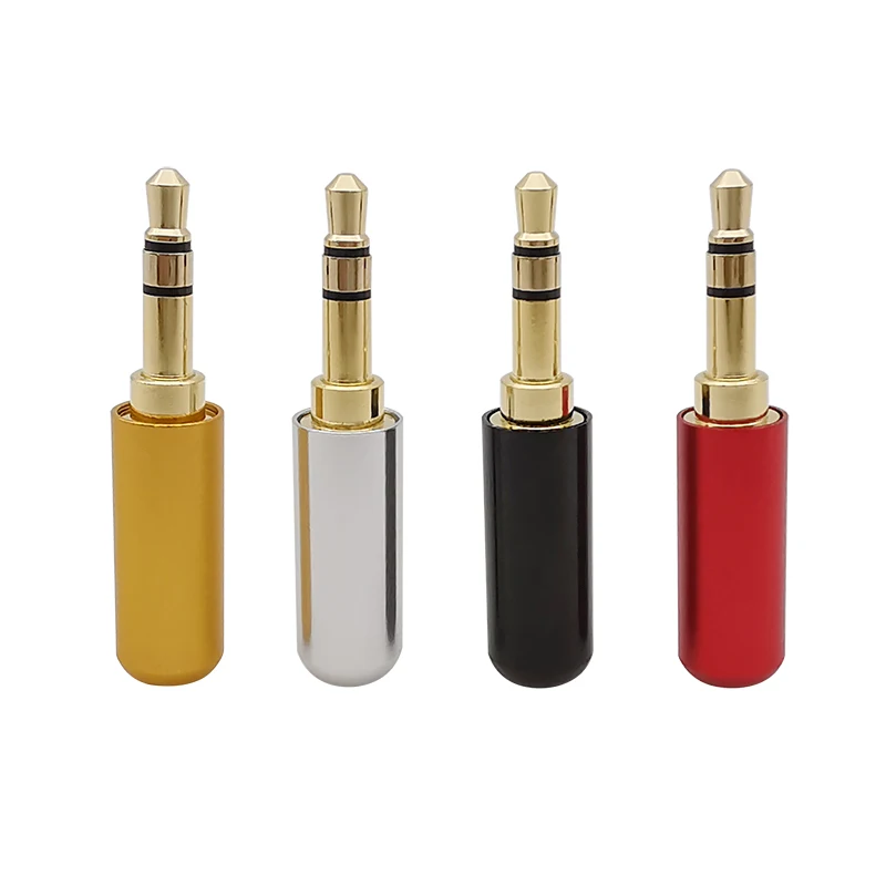 

10Pcs 3.5mm Headphone Plug 3 Pole Stereo Male Gold Plating Audio Adapter TRS 3.5mm Audio Earphone Jack AUX Solder Wire Connector