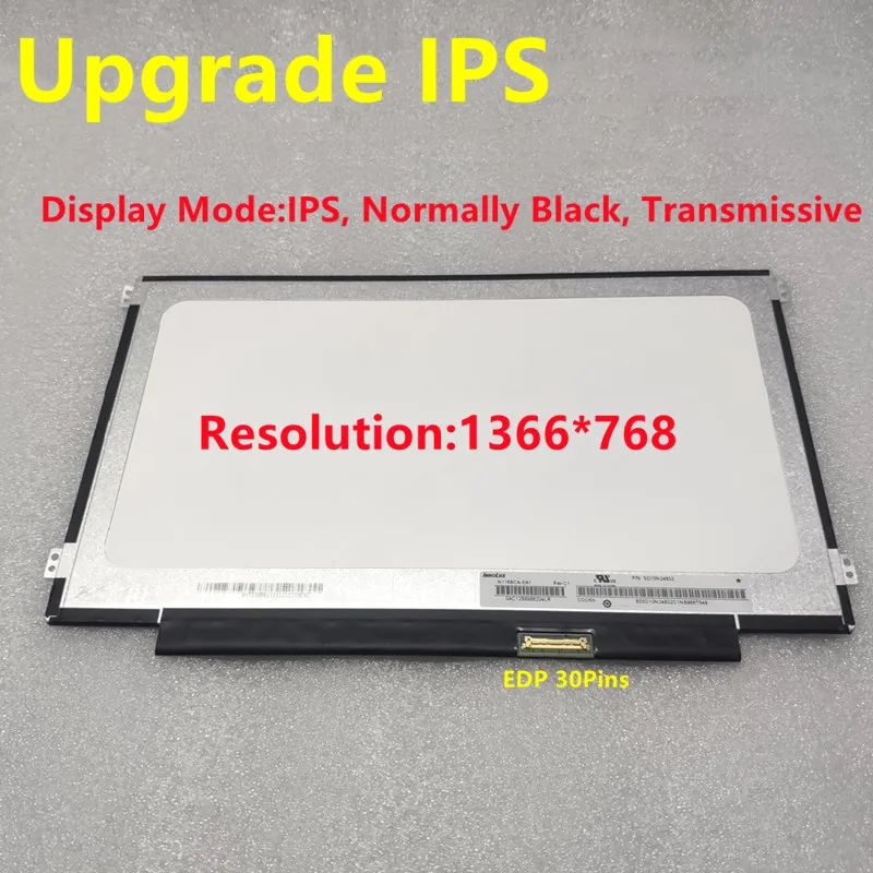 Fino Tela Led Lcd Painel Edp 30pin M116nwr6 r0 N116bge-ea2 Nt116whm-n42 B116xtn02.3 Nt116whm N11 M116nwr6 r5 B116xtn02.5 11.6 - Imagem 4