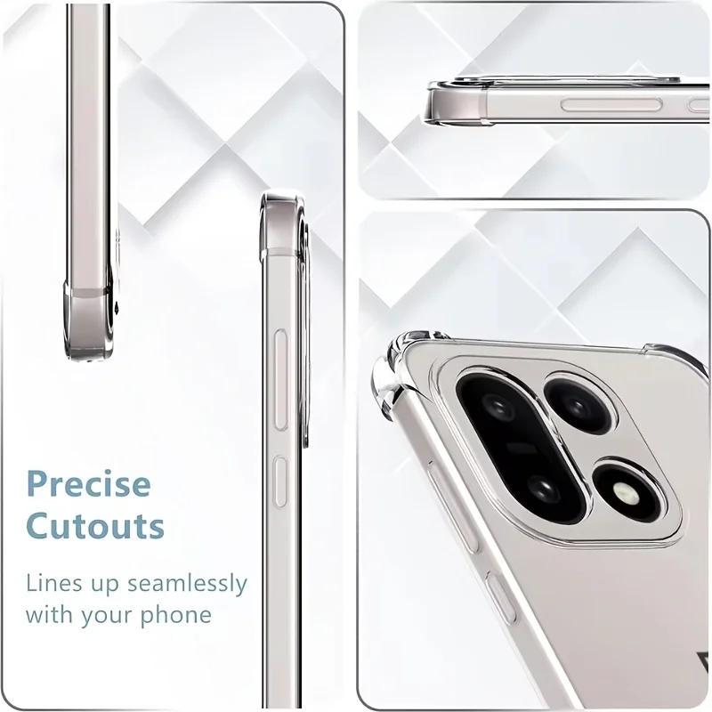 Clear Soft Silicone Transparent Phone Case Back Cover